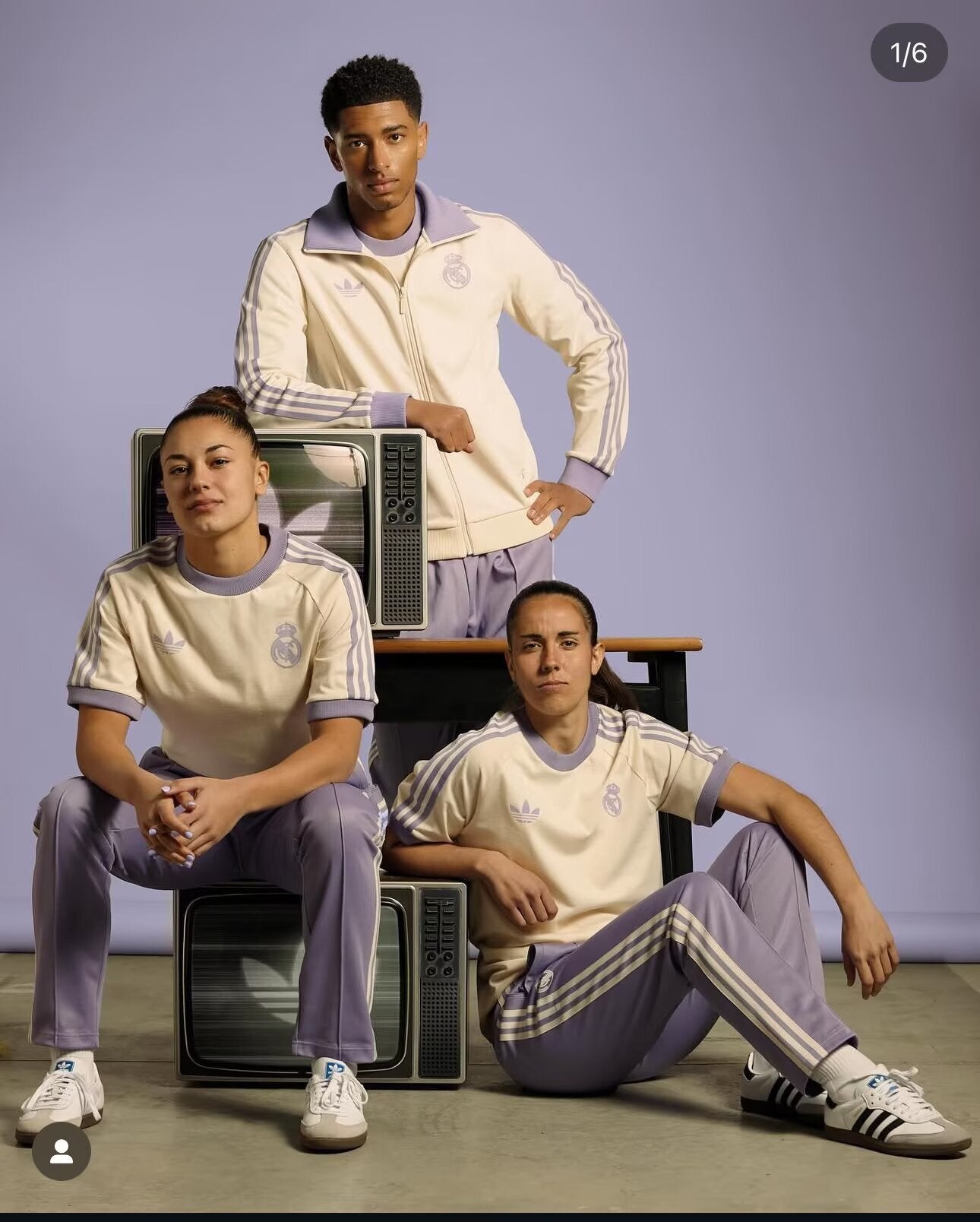 25/26 Real Madrid adidas Originals Retro Slimming Jacket Set S-XXL