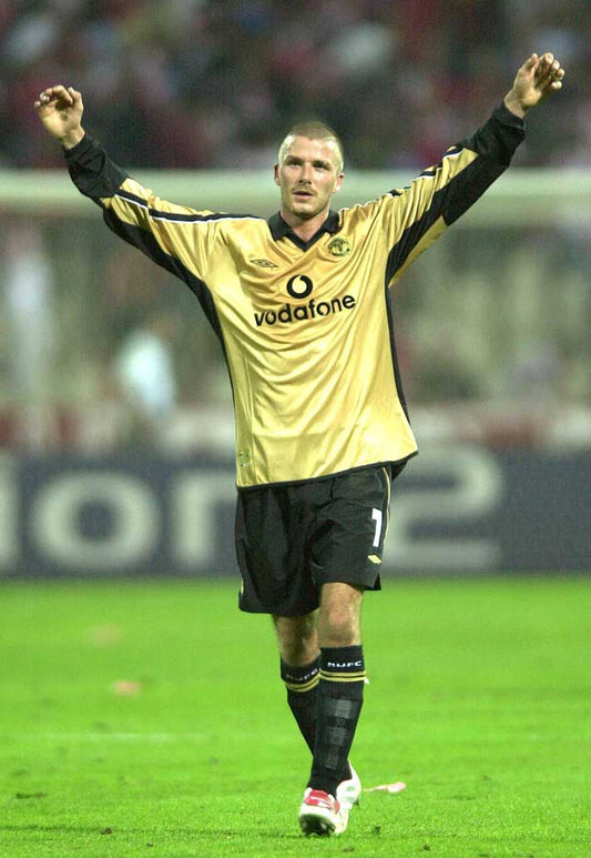 Retro 2001/02 Manchester United Double-Sided Centenary Edition Long-Sleeved Shirt