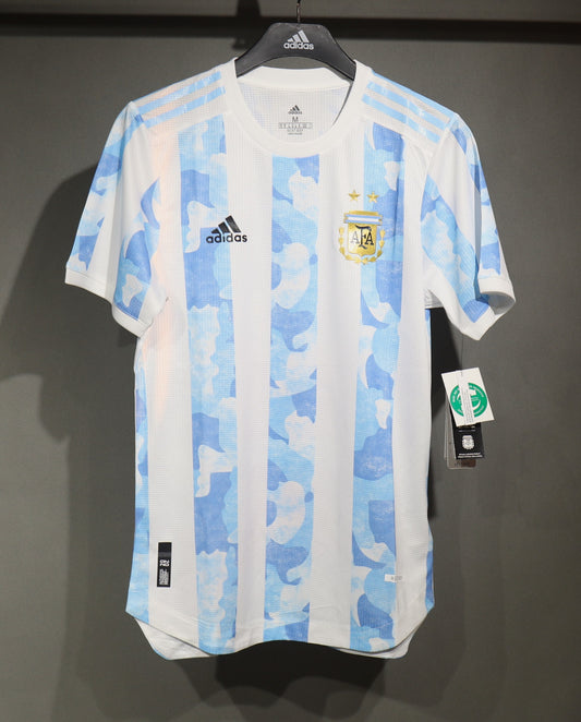 Retro 2021 Copa America Champion Argentina Home Player Edition