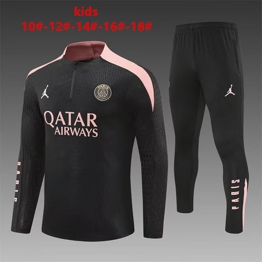Paris Saint-Germain 25/26 Kids Training Suit – Black & Pink