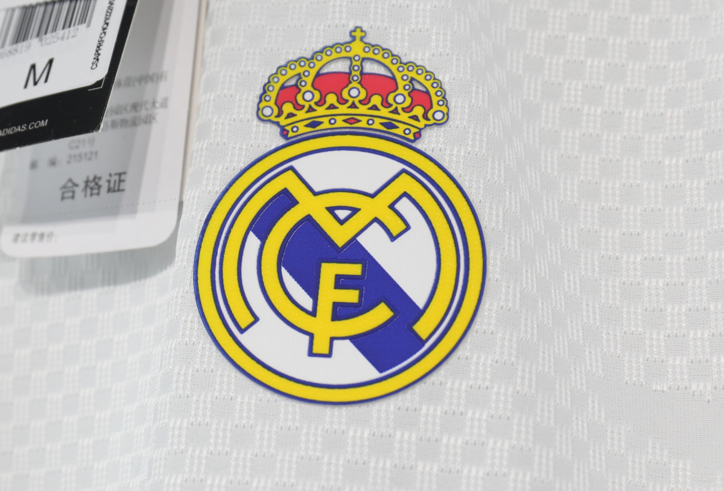 2026/27 Real Madrid Home Long Sleeve Player Edition crest detail