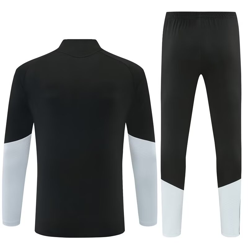 2026/27 Spain Black Half Pull Training Suit back