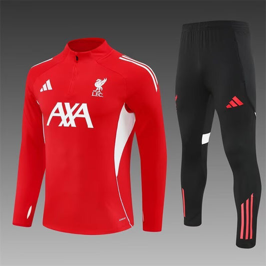 Liverpool 25/26 Training Tracksuit – Red & Black