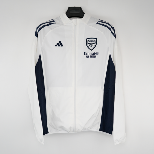 25/26 Arsenal White Windbreaker S-3XL