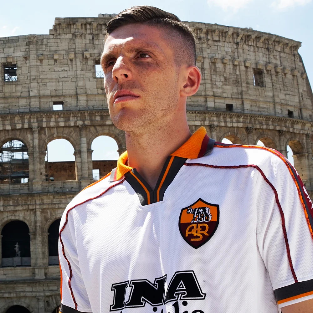 Retro 1998/99 AS Roma Away Long-Sleeved Shirt