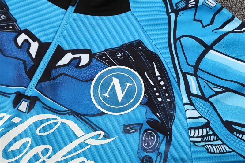 Napoli 25/26 Light Blue Half-Zip Training Uniform