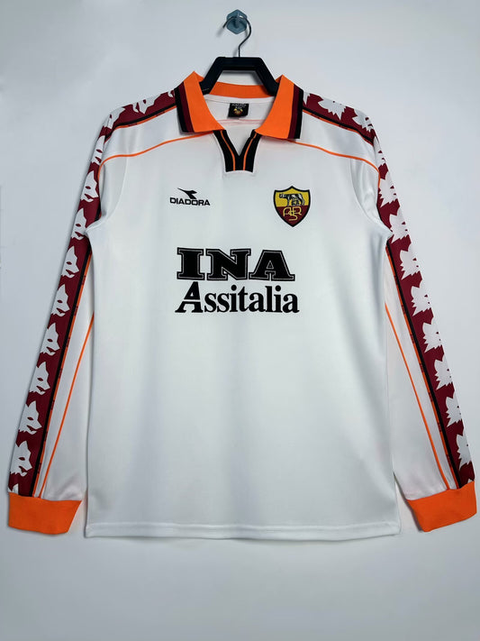 Retro 1998/99 AS Roma Away Long-Sleeved Shirt