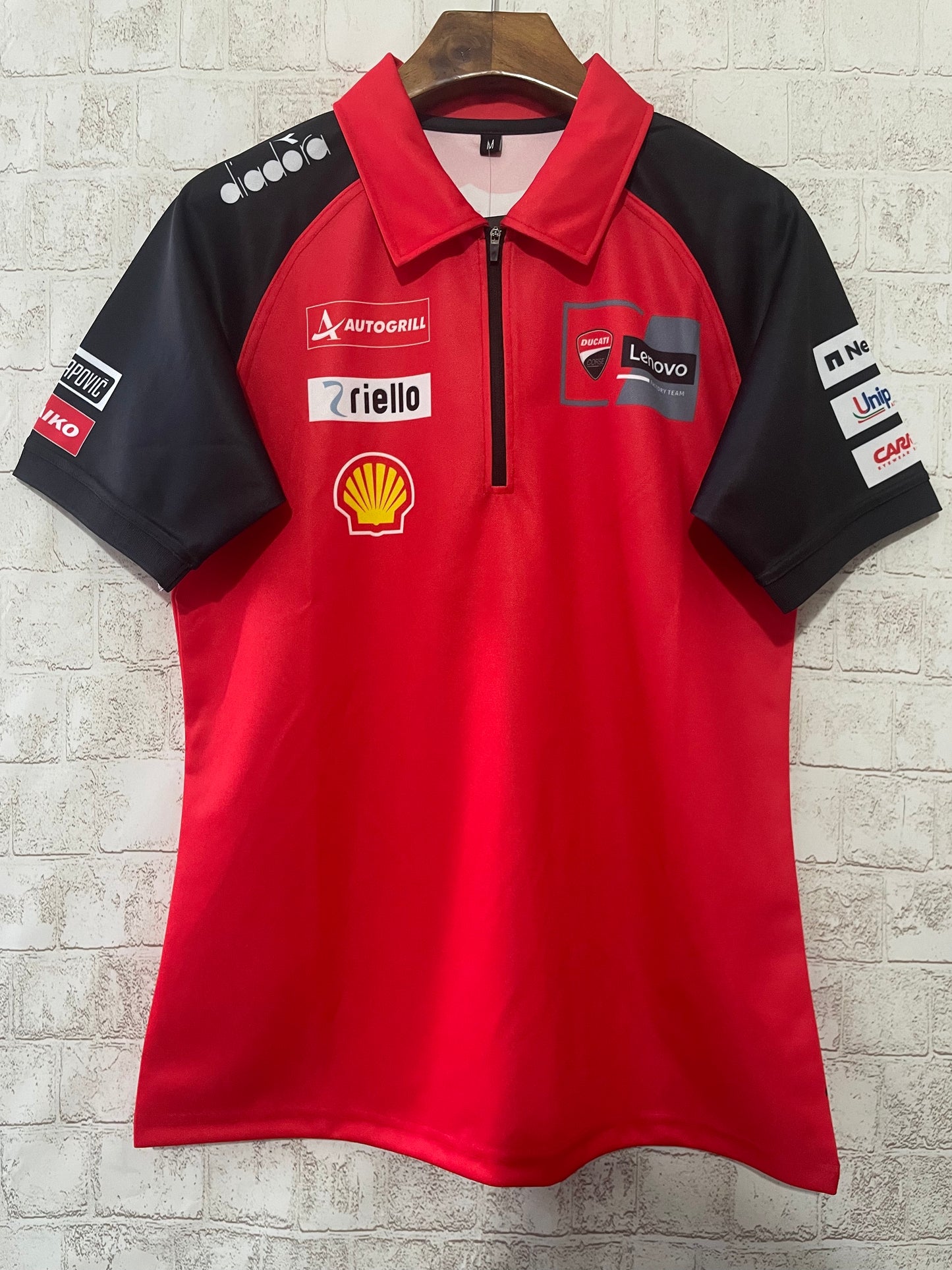 Ducati Lenovo MotoGP Team Polo Shirt – Red Racing Style (S–5XL, Unisex)