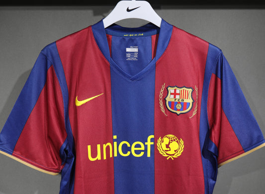 Retro 2007/08 FC Barcelona Home Jersey – Player Edition