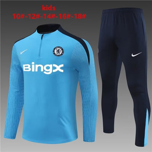 Chelsea 25/26 Kids Training Suit – Blue & Navy