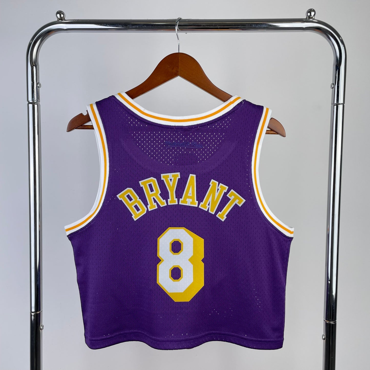 MN Women's Open Navel Vintage Jersey: Lakers Purple 8 # Kobe