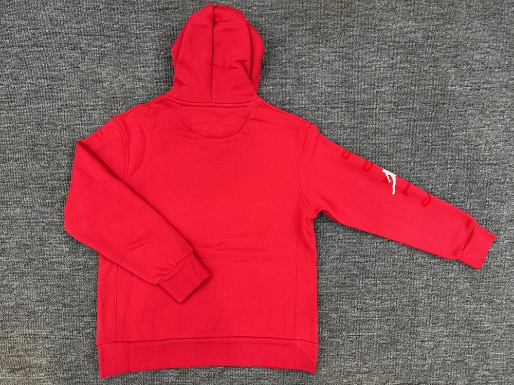 Kids # NBA Bulls Zipper Hoodie Red