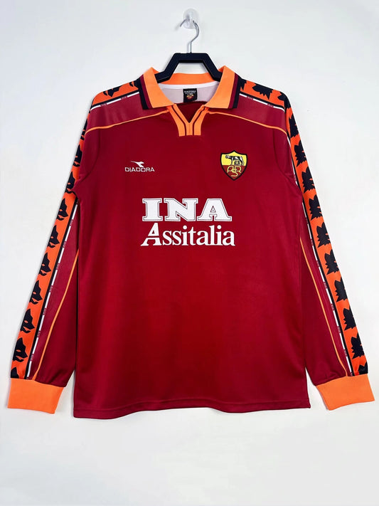 Retro 1998/99 Roma home long sleeved S-XXL