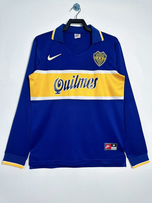 Retro 1996/97 Boca Juniors Home Long-Sleeved Shirt