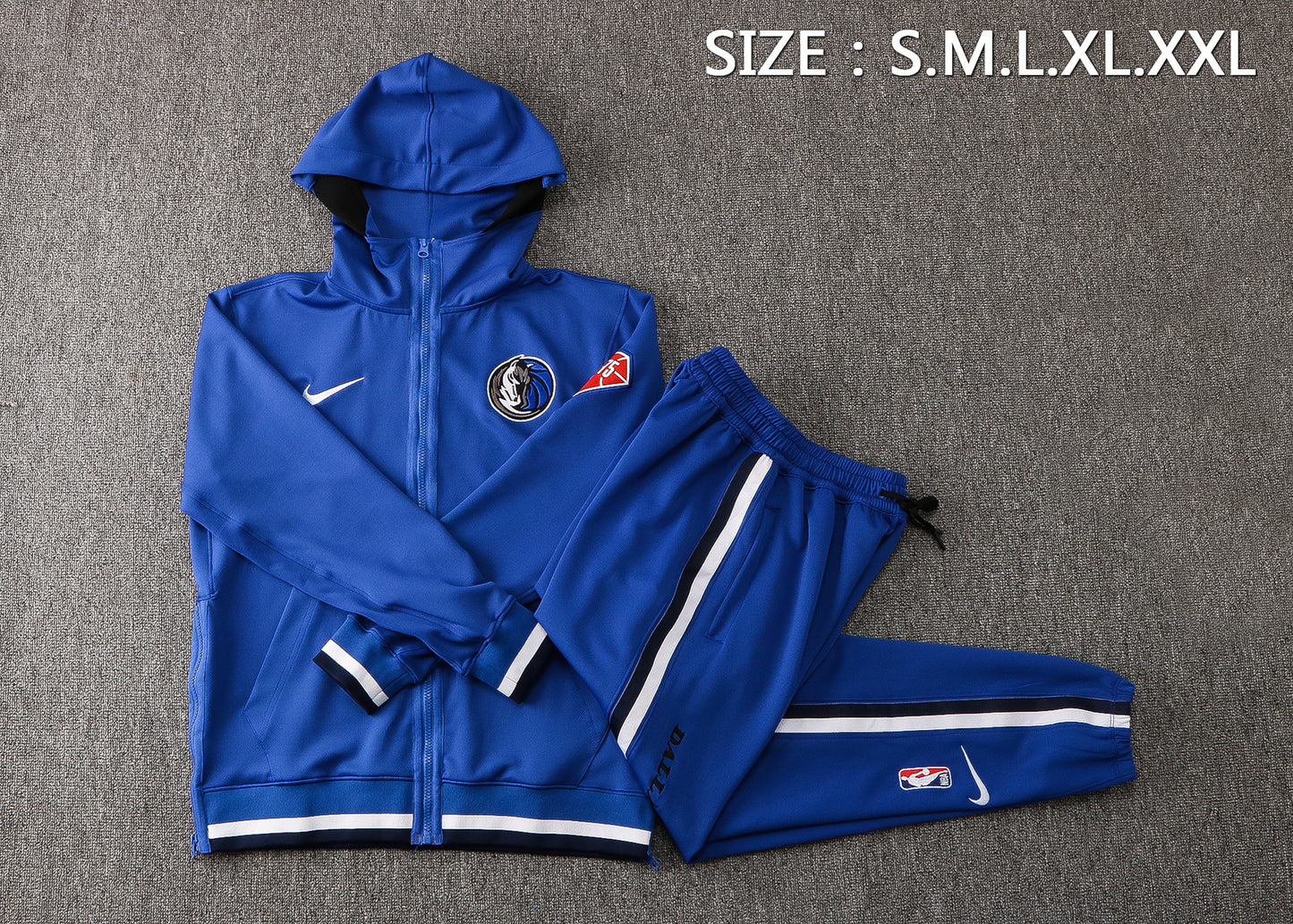 NBA Dallas Mavericks Blue Tracksuit – Hoodie & Pants (S to 2XL)