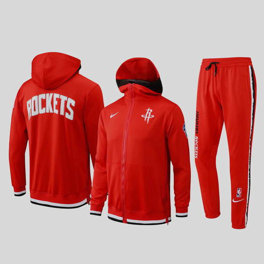 NBA Houston Rockets Red Tracksuit – Hoodie & Pants (S to 2XL)