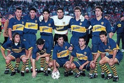 Retro 1996/97 Boca Juniors Home Long-Sleeved Shirt