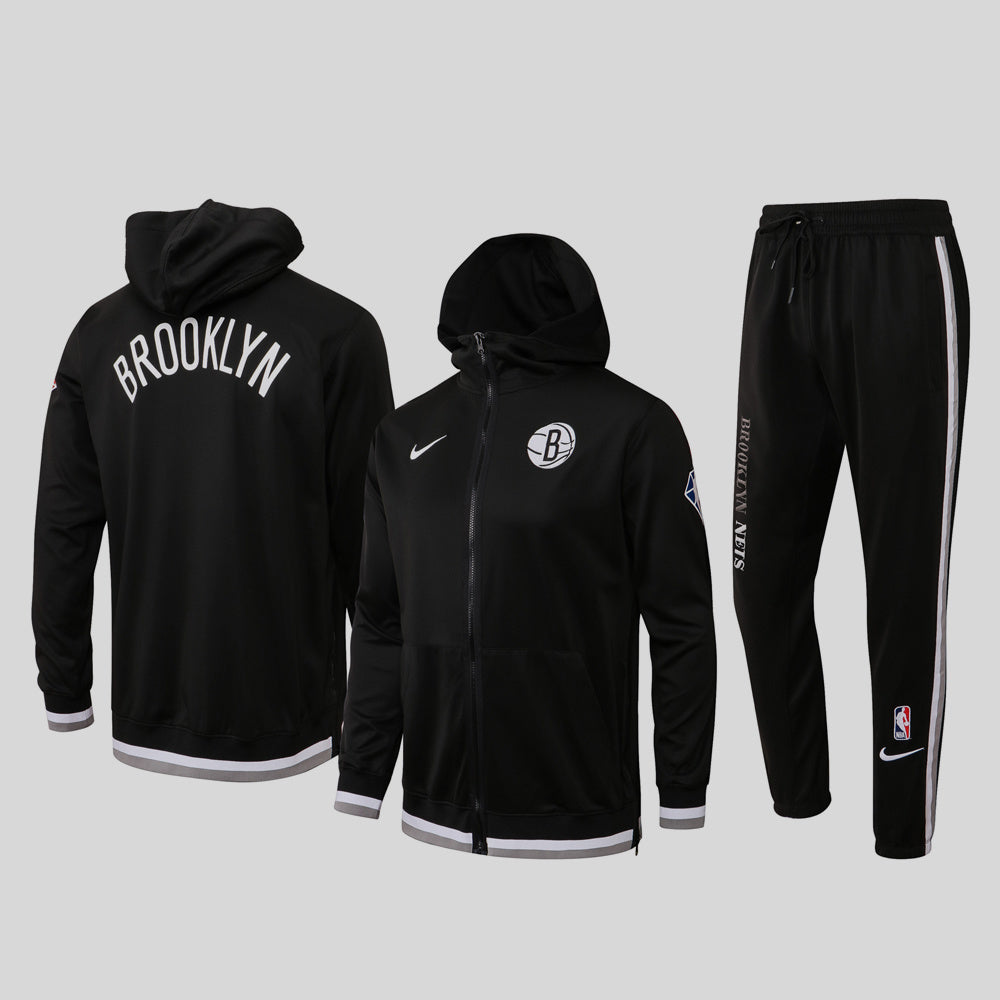 NBA Brooklyn Nets Black Tracksuit – Hoodie & Pants (S to 2XL)