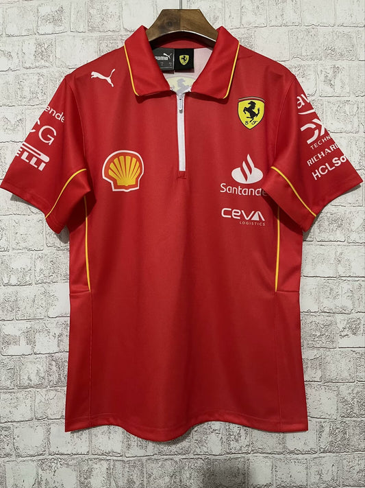 Scuderia Ferrari F1 2024 Team Polo Shirt – Leading Edition (S–5XL)