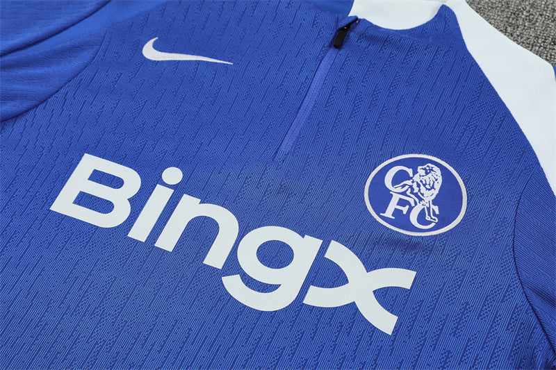 2025/26 Chelsea Blue Half Pull Training Suit (Adults&Kids)