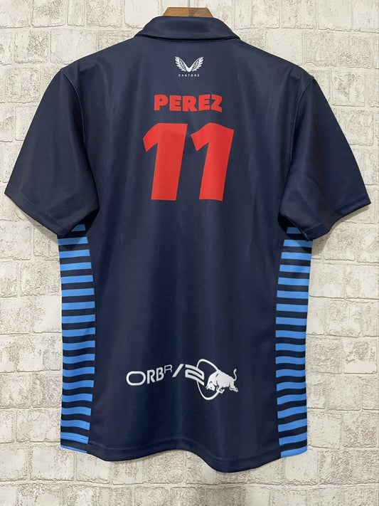 Red Bull Racing F1 2024 Team Polo Shirt – Sergio Pérez No.11 (S–5XL)