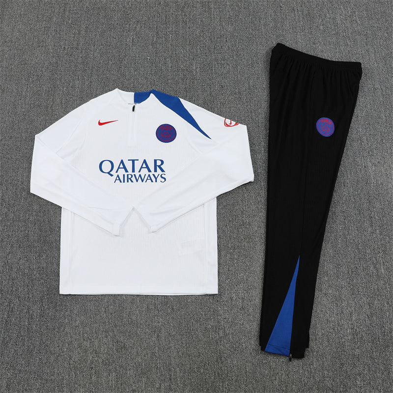 2025/26 PSG White Half Pull Training Suit (Adults&Kids)