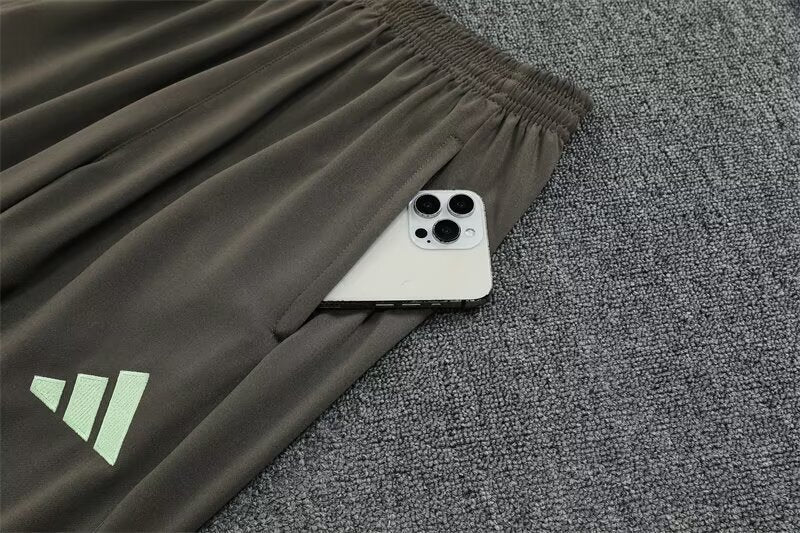 Real Madrid Light Green Half Pull Training Suit S-XXL