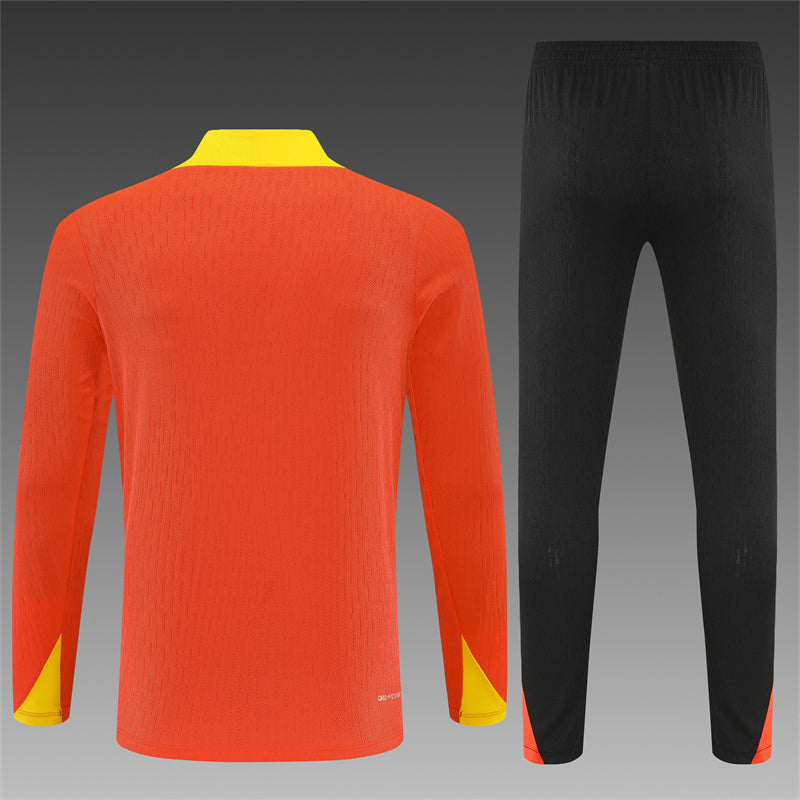 2025/26 Brazil Orange Half Pull Training Suit (Adults&Kids)