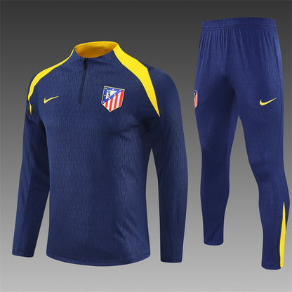 2025/26 Atletico Madrid Blue Half Pull Training Suit (Adults&Kids)