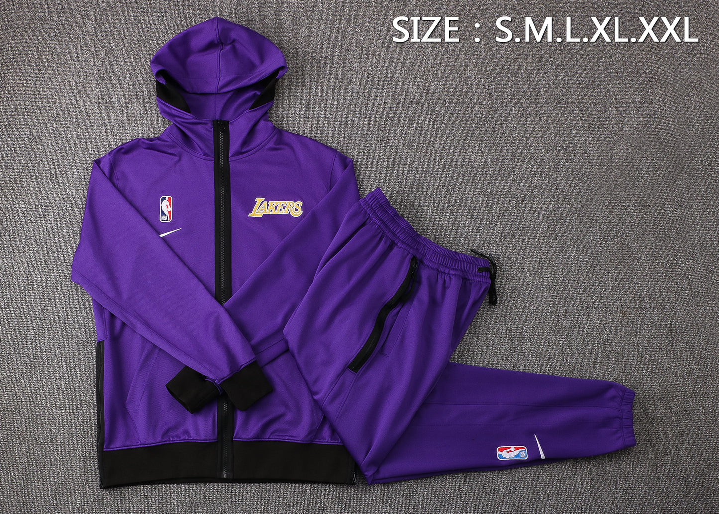 NBA Los Angeles Lakers Purple Tracksuit – Hoodie & Pants (S to 2XL)