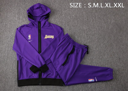NBA Los Angeles Lakers Purple Tracksuit – Hoodie & Pants (S to 2XL)