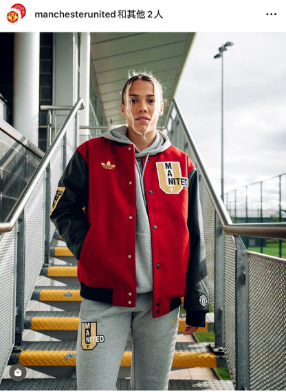 25/26 Manchester United Leisure Culture Campus Style Baseball Jacket (S–2XL)