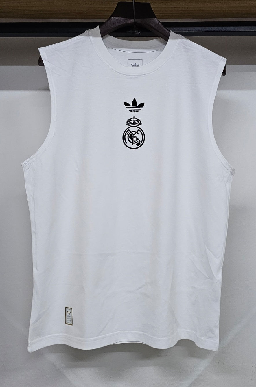 25/26 Real Madrid pure cotton football vest T-shirt (S-3XL)