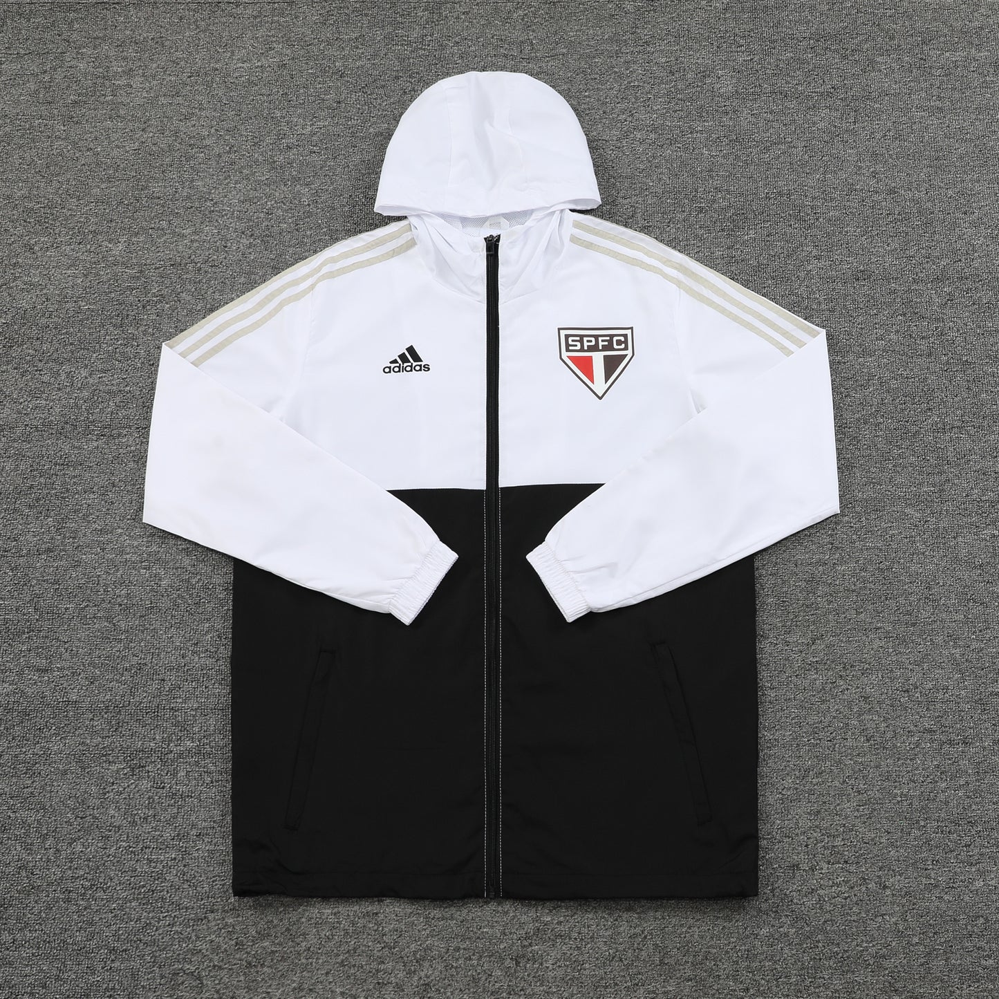 São Paulo Black and White Windbreaker
