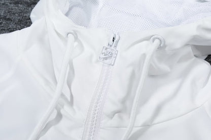 Corinthian White Windbreaker