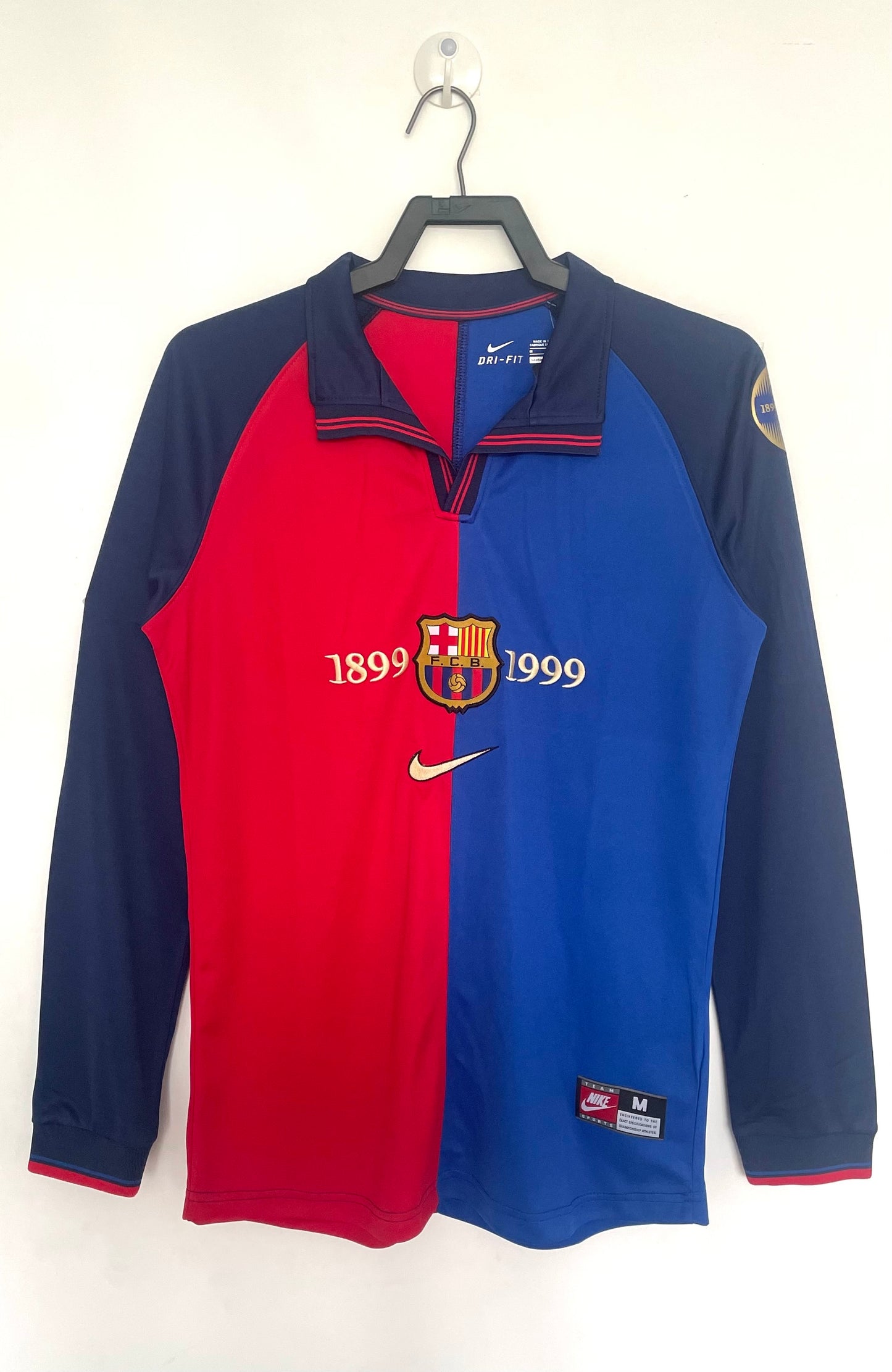 Retro Centennial Edition Barcelona Home Long Sleeve S-XXL