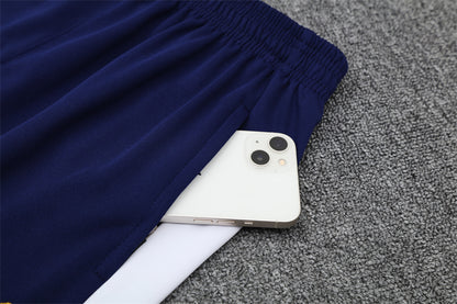 2025/26 Portugal Royal Blue Half Pull Training Suit (Adults&Kids)