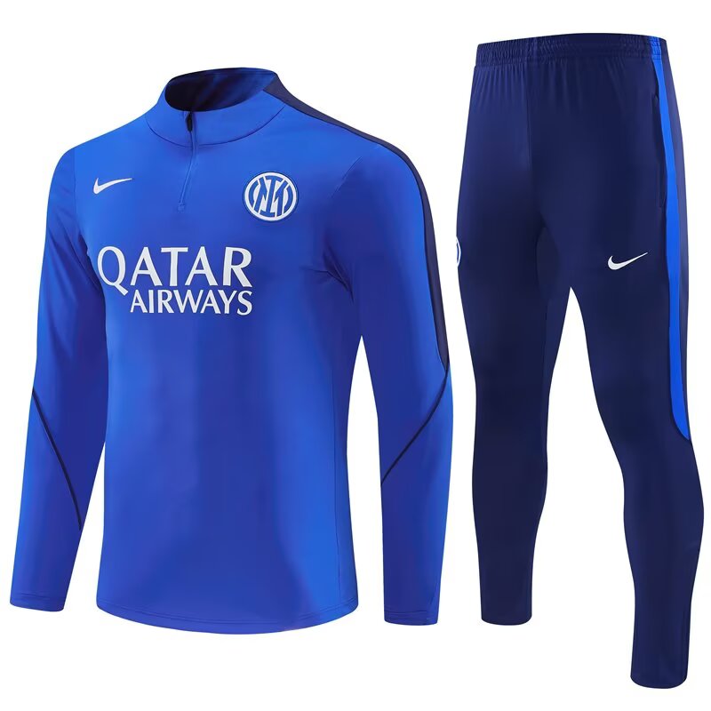 2026/27 Inter Milan Color Blue Half Pull Training Suit front