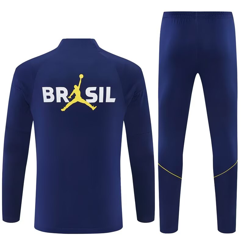 2026/27 Jordan Brazil Royal Blue Half Pull Training Suit back
