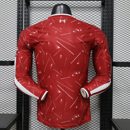 2026/27 Liverpool Home Long Sleeve Player Version back