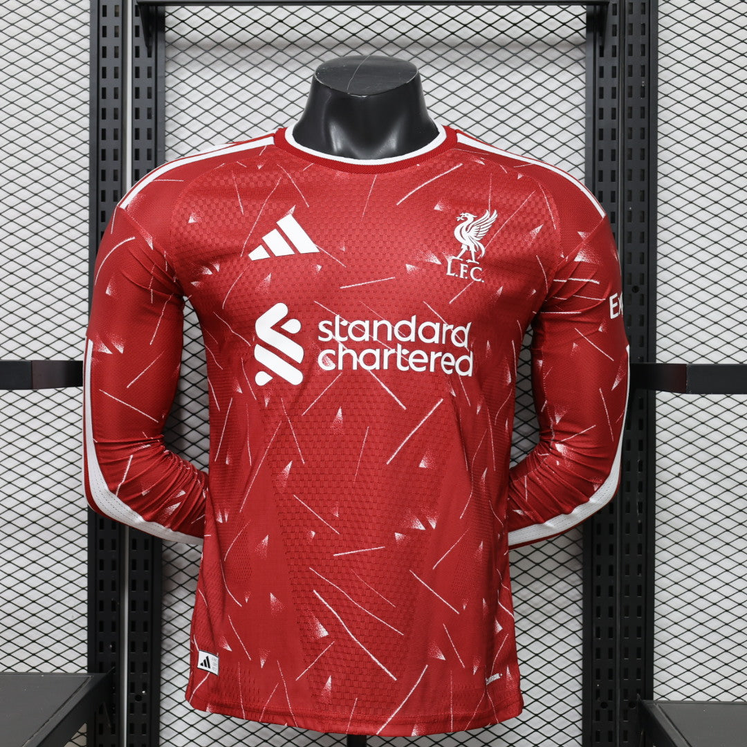 2026/27 Liverpool Home Long Sleeve Player Version front