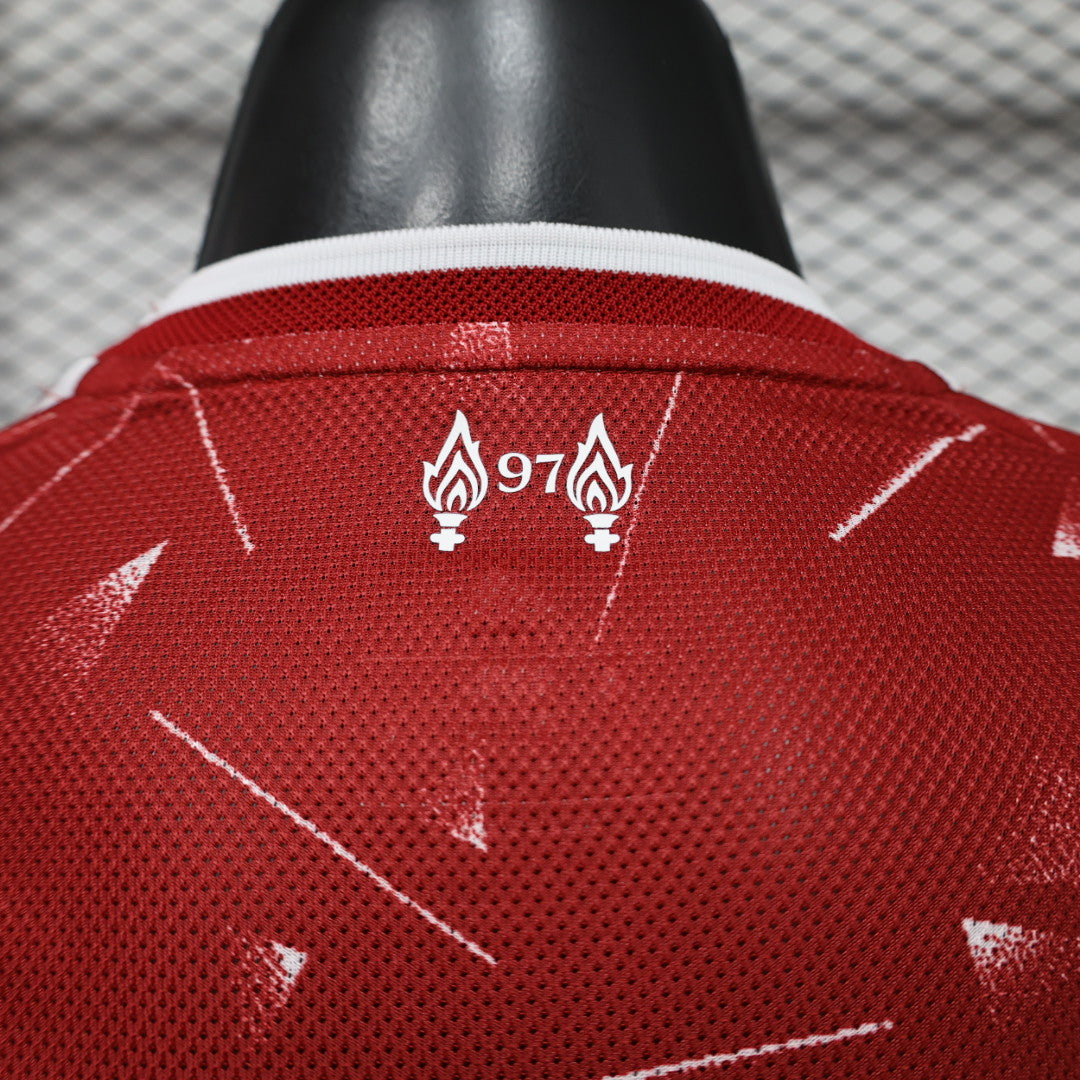 2026/27 Liverpool Home Long Sleeve Player Version neck detail