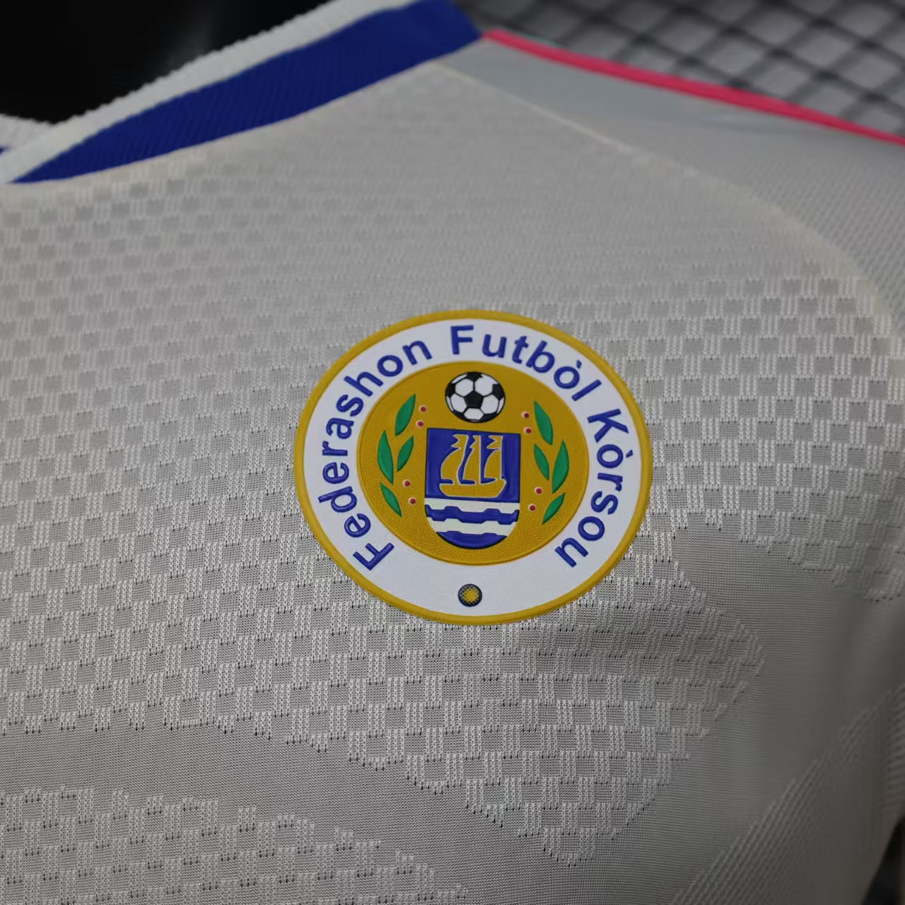 2026 Curaçao Away Player Version World Cup Jersey badge detail