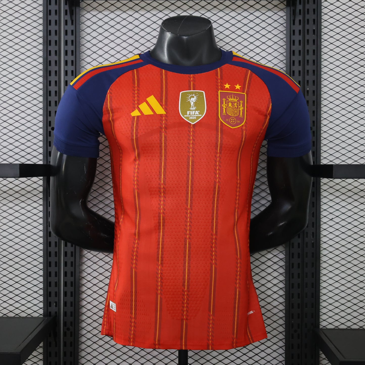 2026 Spain home 2-star With World Champions Patch Player version World Cup jersey S-3XL