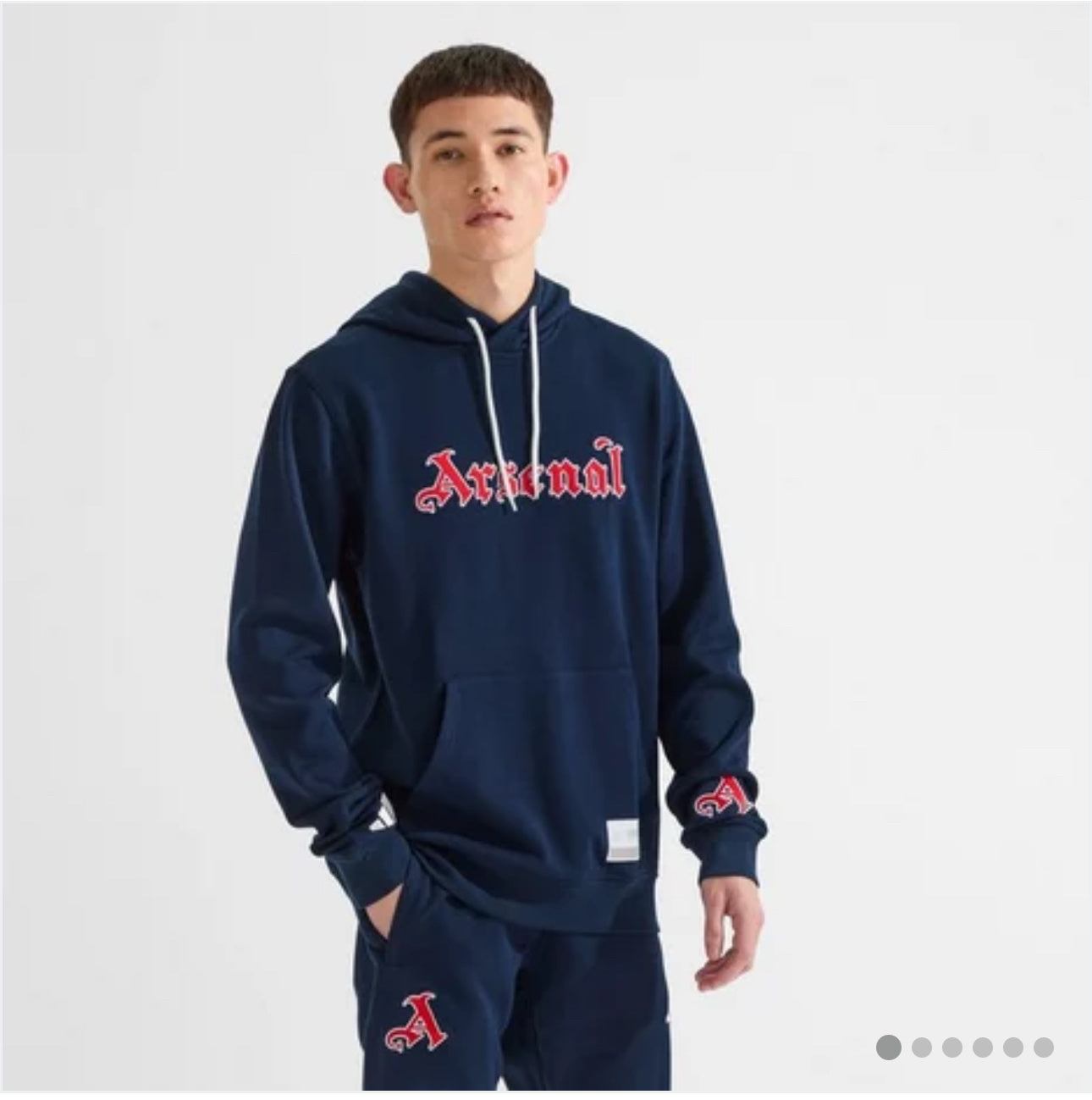25/26 Arsenal MJM Navy Hoodie Set – Hoodie & Pants (S to 2XL)