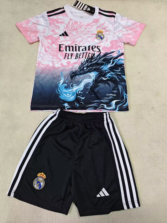 25/26 Kids Real Madrid Pink Dragon Size16-30