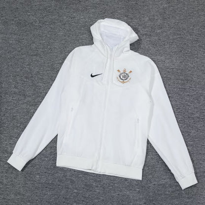 Corinthian White Windbreaker