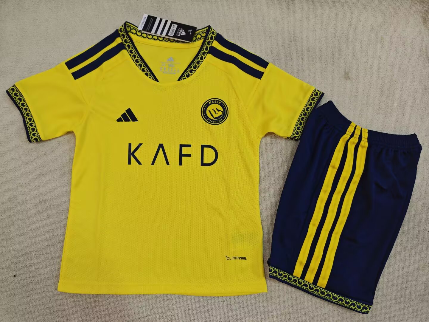 2026/27 Kids Al-Nassr Home fan version Soccer Jersey&Size 16-30
