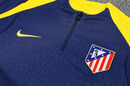 2025/26 Atletico Madrid Blue Half Pull Training Suit (Adults&Kids)