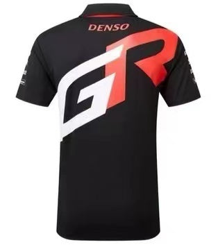 Toyota Gazoo Racing Team Polo Shirt – Black/Red (S–5XL, Unisex)